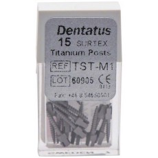 Titanové čepy Dentatus - střední (9,3 mm), průměr 1,05 mm, 15 ks