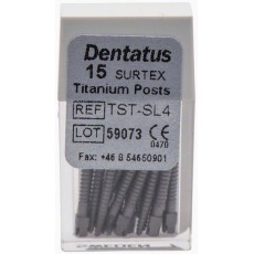 Titanové čepy Dentatus - super dlouhé (17 mm), průměr 1,50 mm, 15 ks