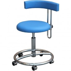 Kovová židle Dental CHK, sedačka otočná, kruhová podnož,chrom,čalounění, barva vínová č.4