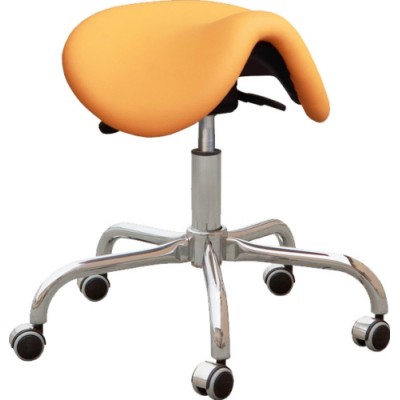 Kovová židle Cline F, sedačka otočná, podnož F, chrom, čalounění, barva  šedá SA2
