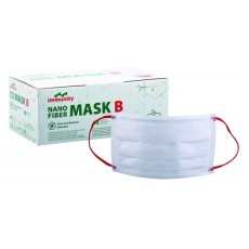 NANO FIBER MASK B - zdravotnická obličejová maska s filtrem z nanovláken, s gumičkami, čtyřvrstvá, nesterilní, 50 ks