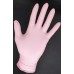 Jednorázové nepudrované ochranné nitrilové rukavice V-R růžové, balení 100 ks, vel. S
